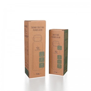 फैक्टरी थोक बिक्री क्राफ्ट 100% डिग्रेडेबल रीसाइक्लेबल मजबूत पैकेज खेल पानी की बोतल के लिए नालीदार शिपिंग पेपर बॉक्स