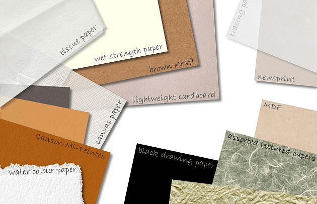 Běžné typy papírových obalových materiálů