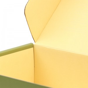 Boîte à couvercle ondulé imprimé couleur Pantone, vernis mat, matériau 100% biodégradable, pour les soins de la peau