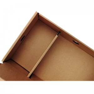 Caixa de papel de cartón principal de envío de Amazon reciclable corrugado marrón de 32 ECT