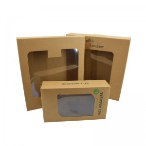 Printing Cardboard Paper Packaging  18pt Card Stock Baby Products Window Boxes