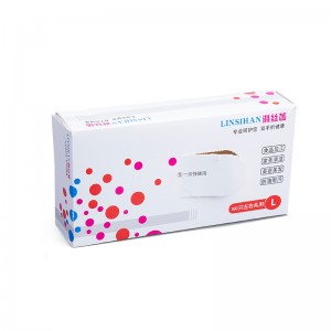 Kleurprintsje Lytse papieren doaze Kartonnen Papier Tear Away Disposable Glove Packaging