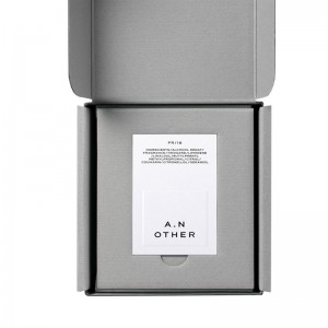 Коробка для парфюмерной упаковки почтовых отправлений с вогнутым логотипом, необычная бумажная матовая поверхность