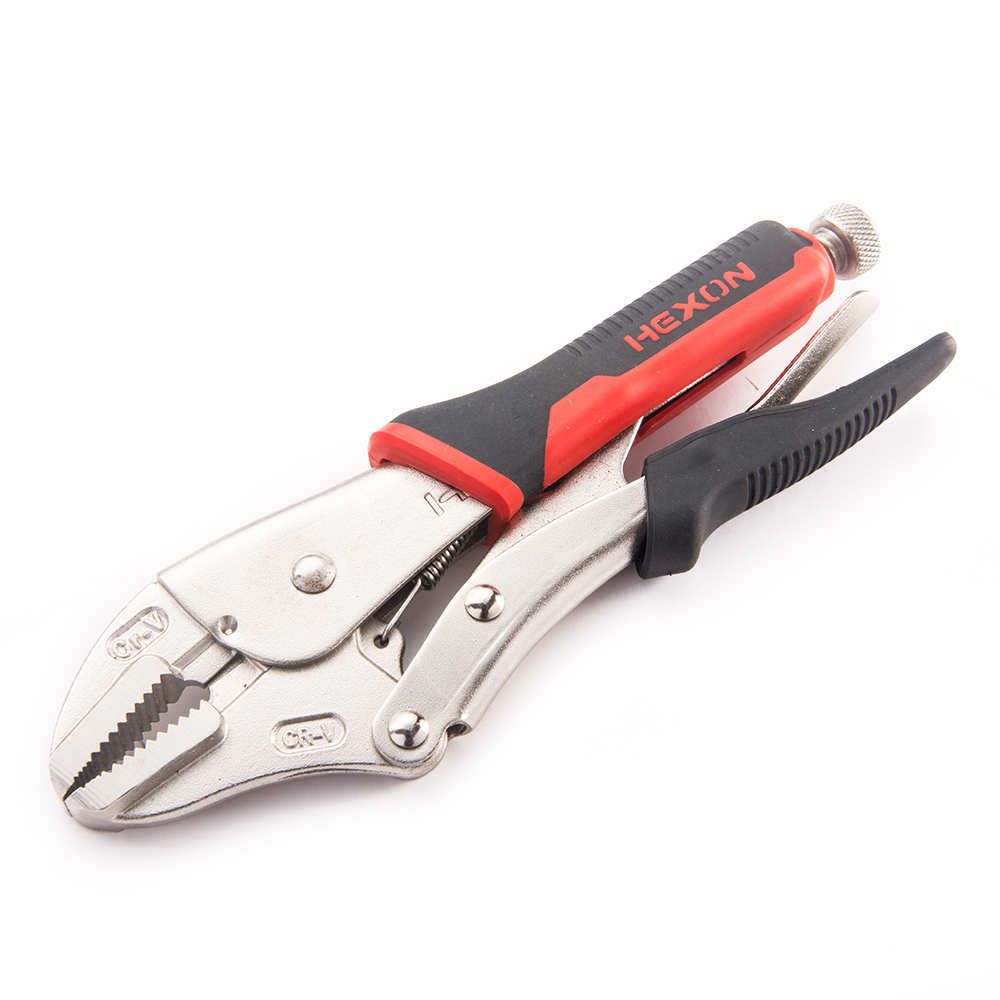 CRV Material Straight Jaws Locking Pliers With Soft PVC Handle