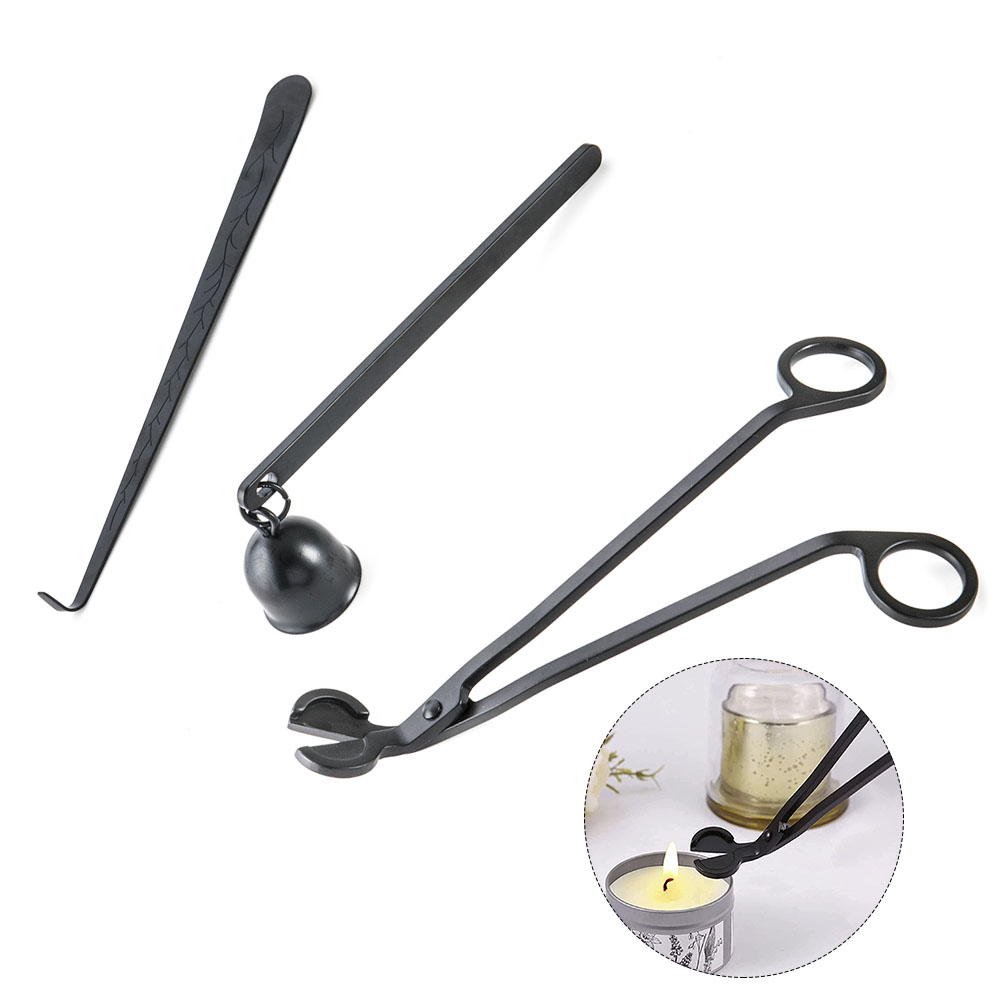 3pcs Candle Care Kit With Wick Snuffer Dipper Wick Trimmer