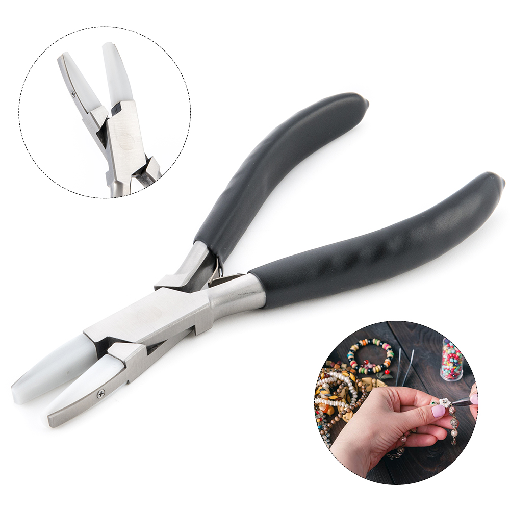 Nylon Jaws Flat Nose Plier For Jewelry Making