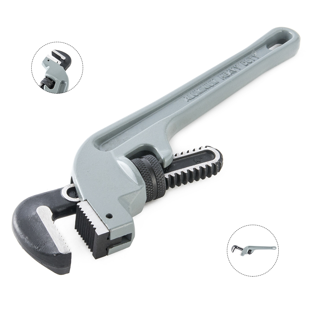 Aluminum Drop Forged Adjustable Plumbers Offset Pipe Wrench