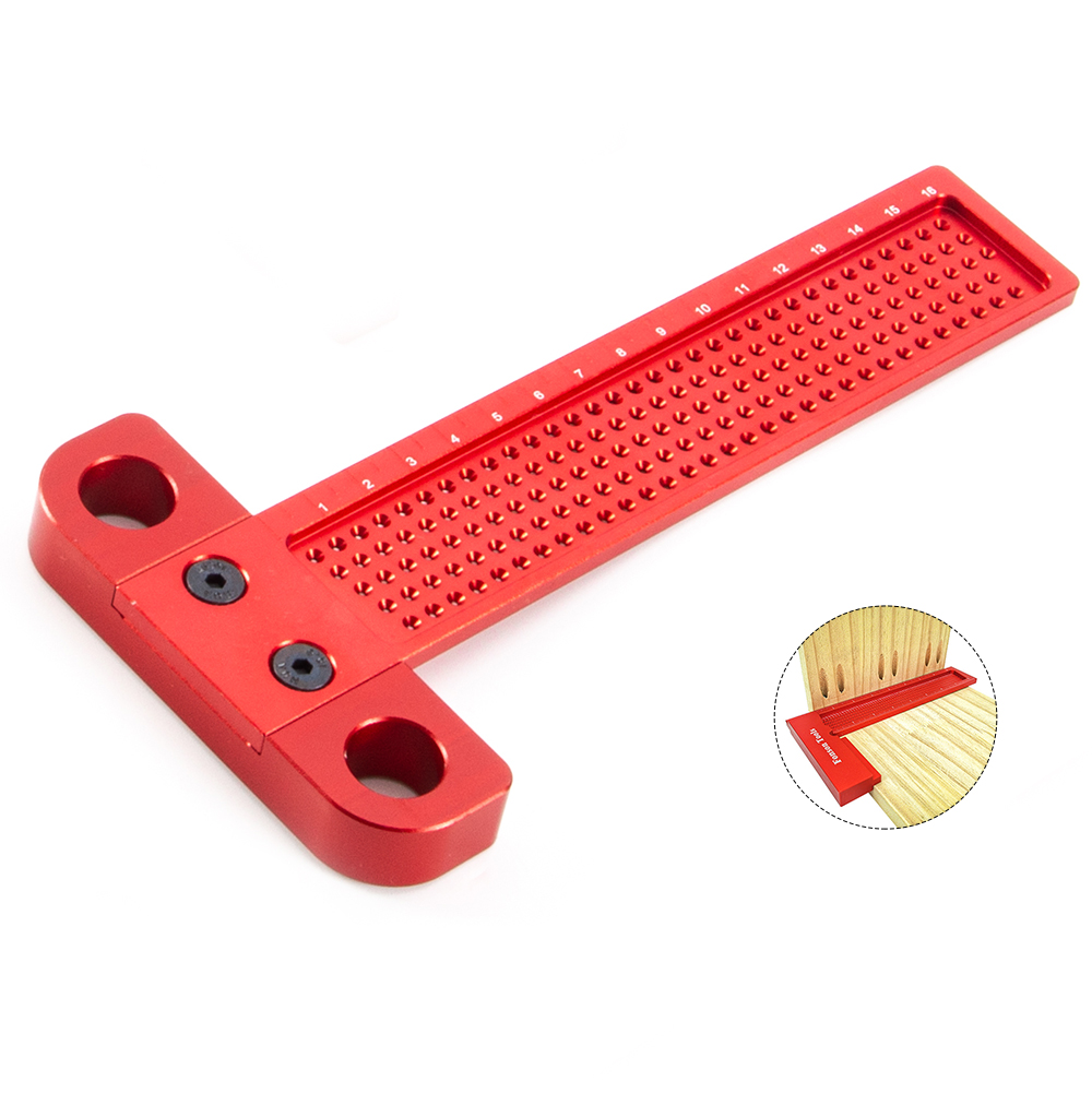 Woodworking T Shaped Square Ruler Scriber