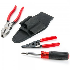 4PCS Electrician Maintenance Tool Kit With Tool Pouch