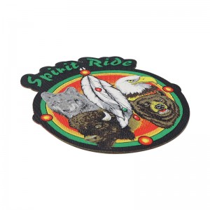 Colorful Fashion Design Iron On Woven Patches For Cloth
