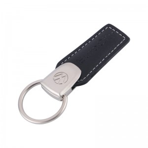 Fashion Luxury Car Leather Metal Keychain For Gift