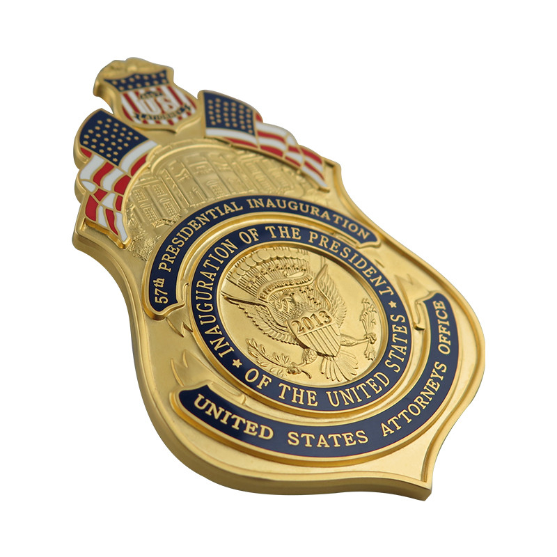Metal US Police Badge Enamel Pin Maker (1)