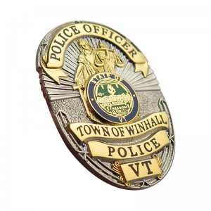 Metal US Police Badge Enamel Pin Maker