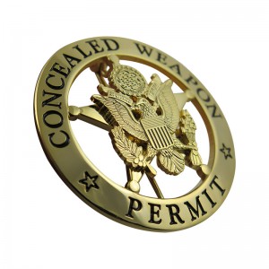 Metal US Police Badge Enamel Pin Maker