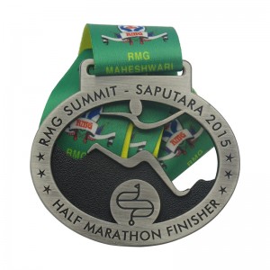 Zinc Alloy Running Event Half Marathon Finisher Medal