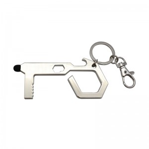Customized Shape Laser Logo Multifunction Tool Keychains