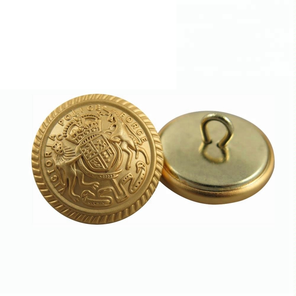 Custom Gold Sewing Button Metal Craft
