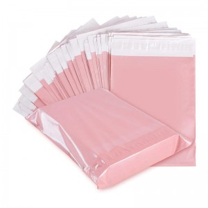 Biodegradable Rose Gold Plastic Poly mailer Plastic Courier Takeaway DHL Mailing Envelop Postal Bags For Clothing