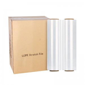 Clear plastic pe wrap jumbo roll stretch film