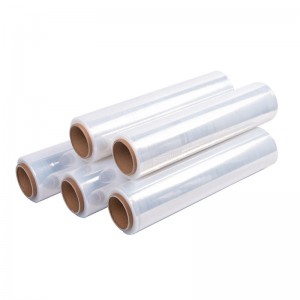 Clear plastic pe wrap jumbo roll stretch film