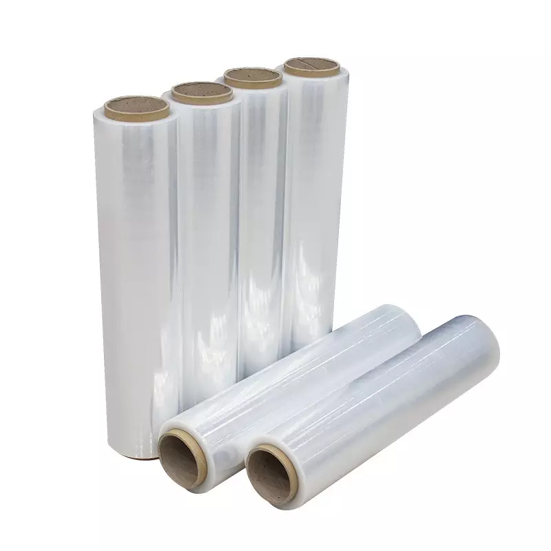 Food wrapping pvc cling shrink wrap jumbo roll stretch film for pallet (2)