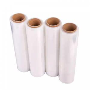 Food wrapping pvc cling shrink wrap jumbo roll stretch film for pallet