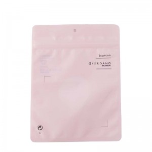 China OEM Pink Plastic Ziplock Bag factories –  Reusable perfumes plastic ziplock bag bags for cosmetic  – Heyi