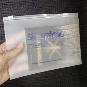 PE LDPE Zipper closure Frosted Matte Zip Lock Plastic Packing Clothing Bag