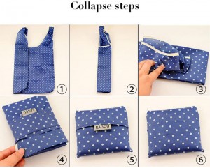 Ripstop foldable tote big nylon pastel stripe bag for shopping
