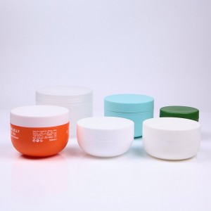 120ml 200ml 240ml 300 ml 500ml Oval shape matte surface PP plastic hair cream jar, hair mask jar.