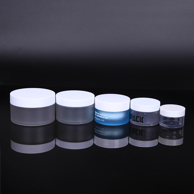 recycled PET plastic cosmetic jars for face cream jars container, 30ml 50ml 100ml 120ml day& night cream jar