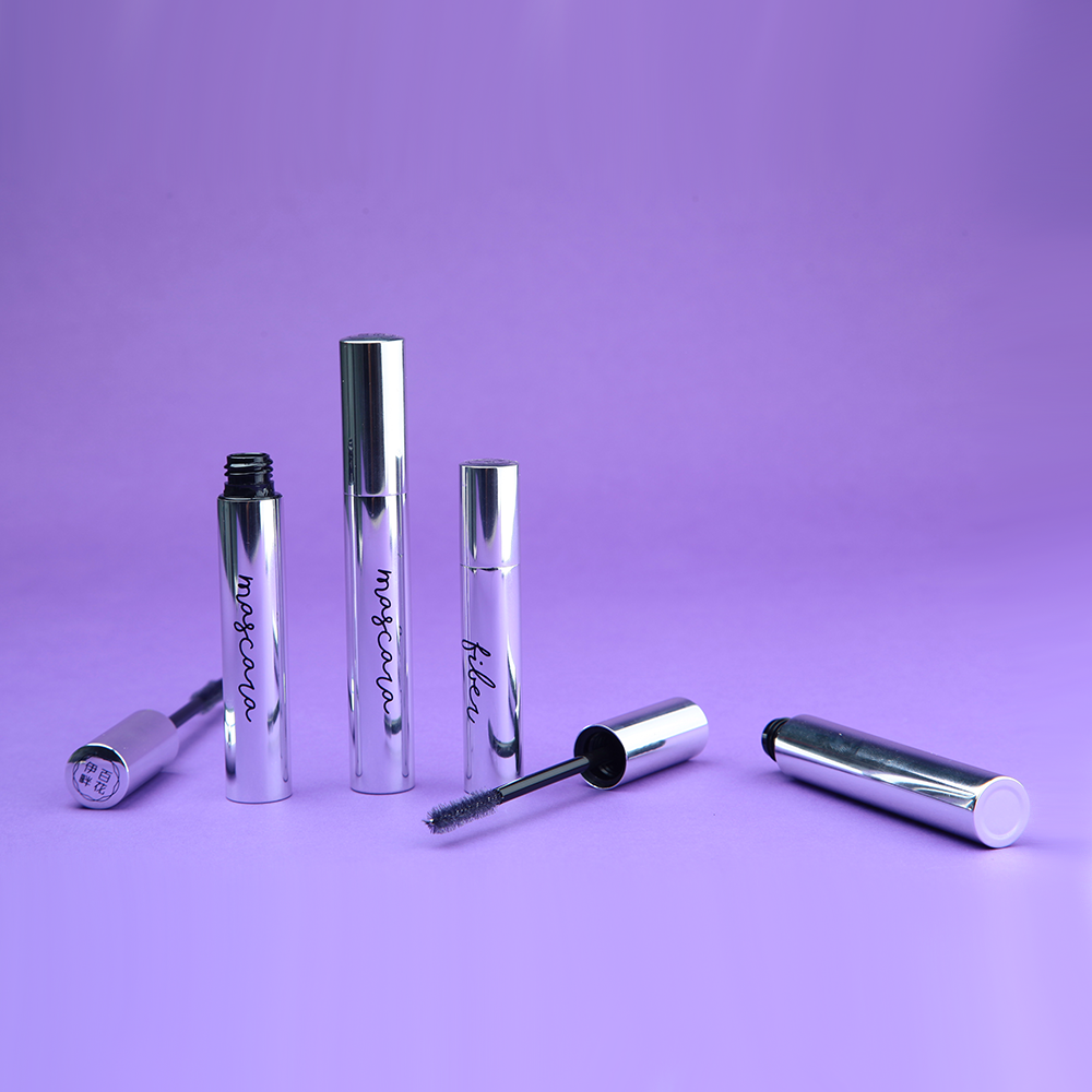 Chroming Silver custom eyelash wand tube container