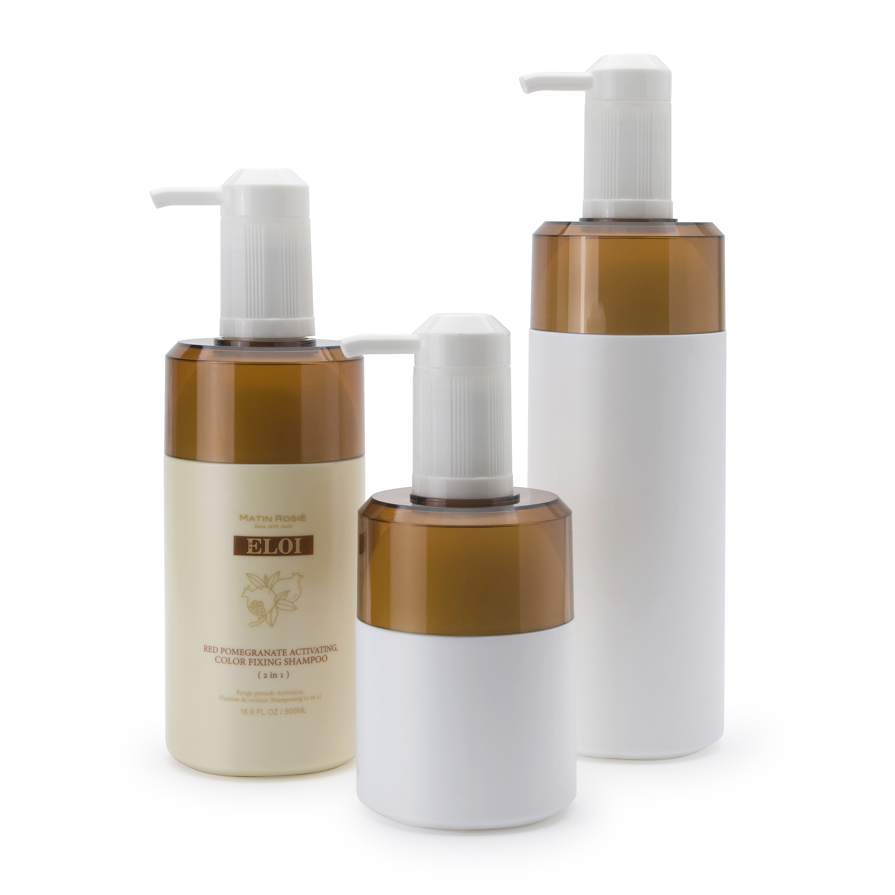 250ml 500ml 750ml pump dispenser shampoo and conditioner bottle container