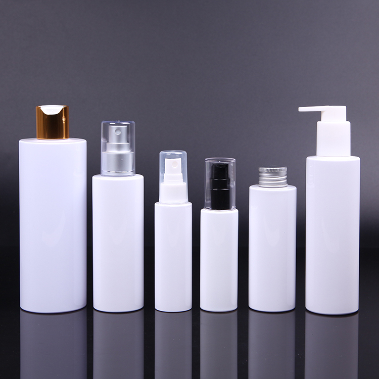 PET Cylinder Skin Care  Bottle  Shampoo Plastic cosmetic Bottle