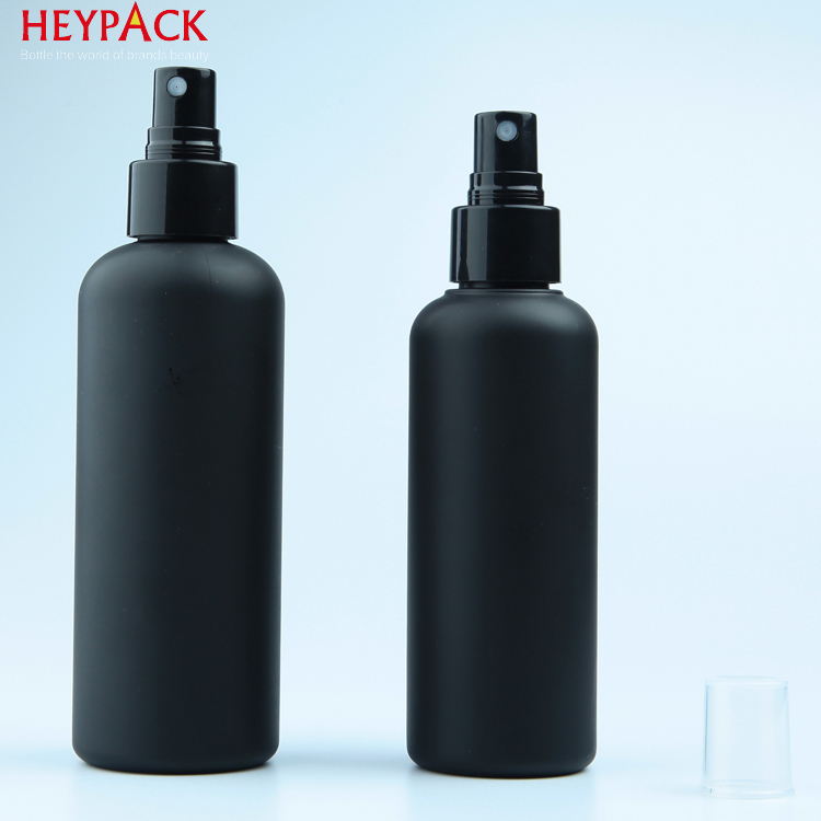 Black plastic bottles 100ml mist sprayer for face/body mousturizing