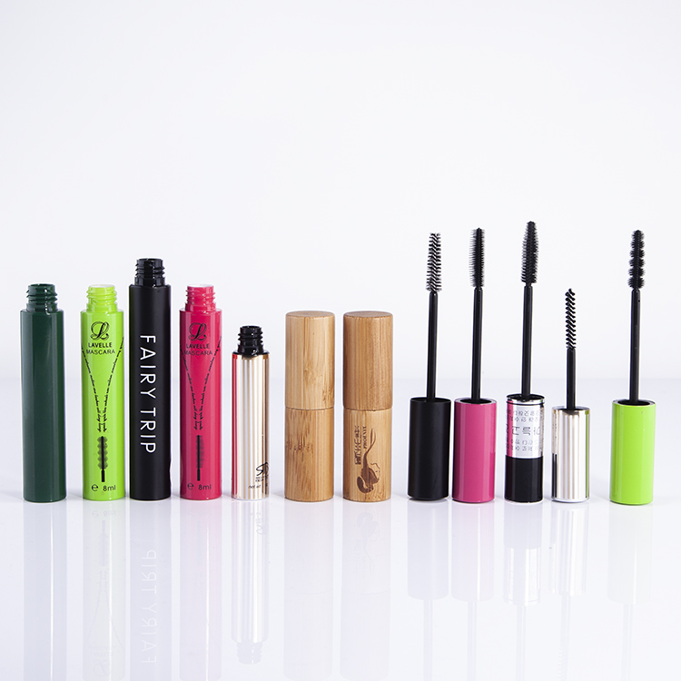 OEM Supply Acrylic Cosmetic Jar - Laser engraving surface plastic + bamboo cosmetic tube – HEYPACK