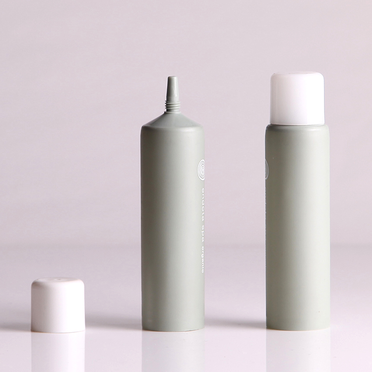 Matte Green Round  Slim Long Nozzle Plastic Eye Spot Treatment Cosmetic Packaging Tube