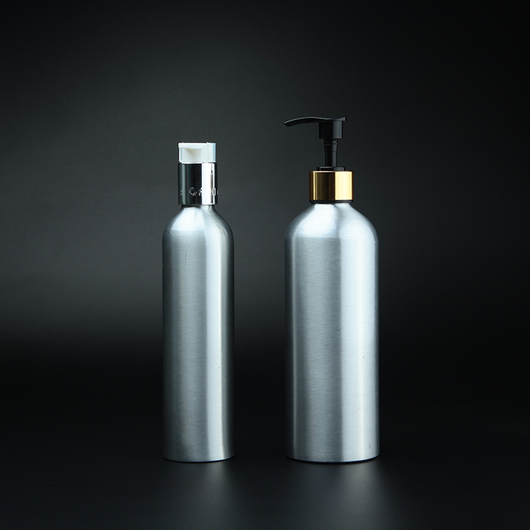 500ml white cylinder aluminum spray pump  hampoo bottle