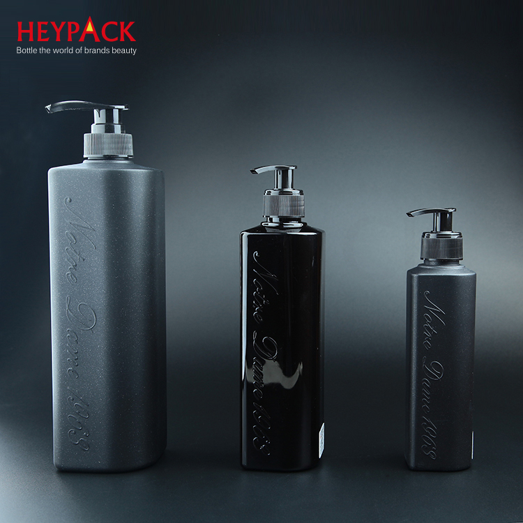 Factory wholesale 2 Oz Plastic Jars With Lids Wholesale - 300/500/1000ml embossed shampoo lotion bottle packaging – HEYPACK