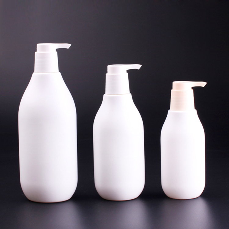 30/50/200/300/500ml solid white empty lotion pump bottles, body wash pump plastic bottles for shampoo