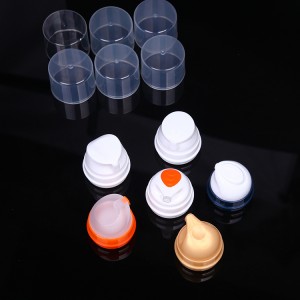 150ml 200ml 250ml Big size Cosmetic Airless Pump Bottle with differenct Top