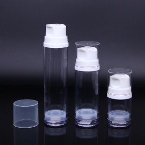 150ml 200ml 250ml Big size Cosmetic Airless Pump Bottle with differenct Top