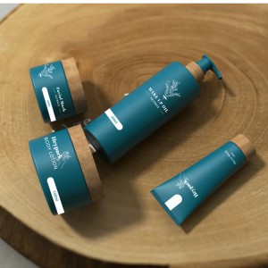 250ml 300ml Bamboo wooden Bottle Jar packaging Made By Water Transfer