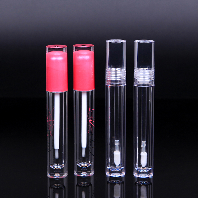 OEM Customized 4 Oz Cosmetic Jar - Stock Cosmetic Empty Pink 3.5ml 5ml Lip Gloss Tube – HEYPACK