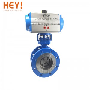 Pneumatic Triple Eccentric Metal to Metal Butterfly Valve