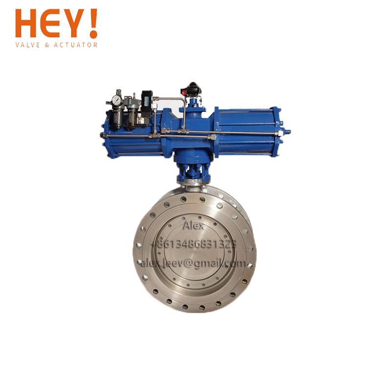 Pneumatic Triple Eccentric Metal to Metal Butterfly Valve