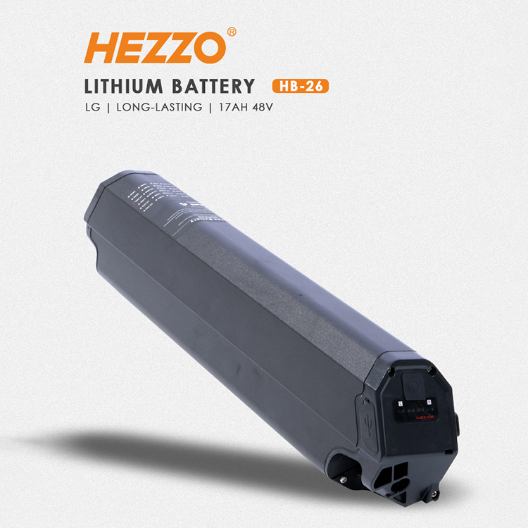 HEZZO 2022 Hot selling High Power 48 V 17Ah Electric bicycle lithium battery volt lithium battery Electric bike HB-26PRO built-in battery