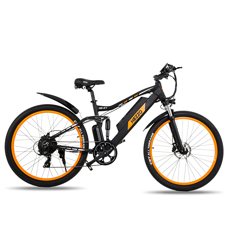 professional factory for 16 Inch Electric Scooter - HEZZO 2022 fashion Aluminium alloy 500W Motor powerful 48V 15AH Lithium Battery Motor Ebike 27.5 Inches mountain Tire emtb moped Electric bicycl...