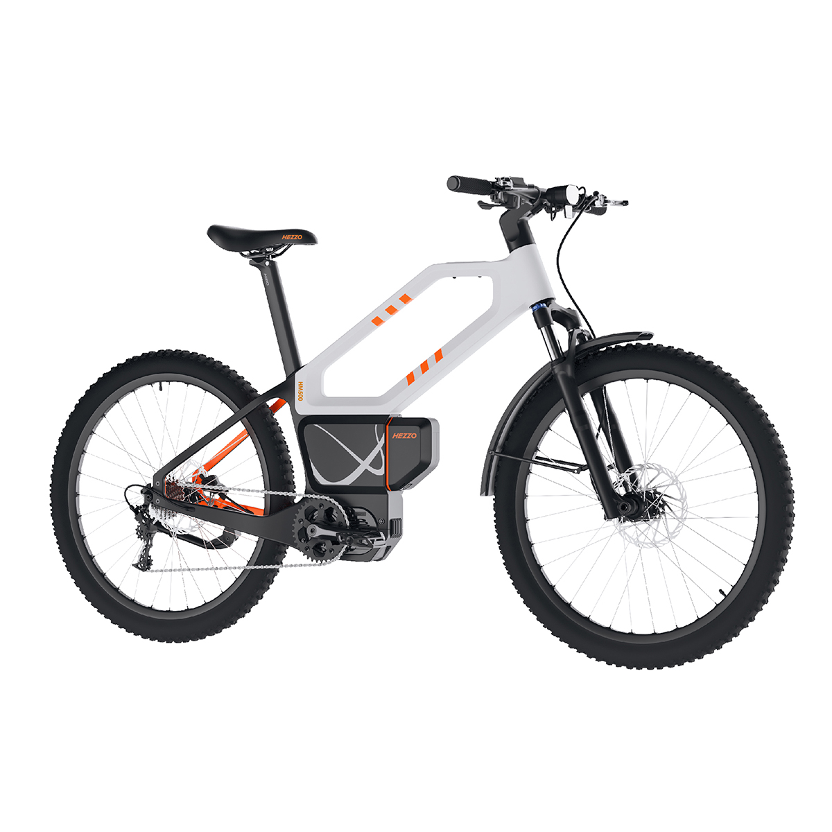 HEZZO فیبر کربن Ebike 48V 500W Middrive دوچرخه کوهستان الکتریکی با کیفیت بالا سامسونگ 21700 20AH باتری لیتیوم هیبریدی Ebike