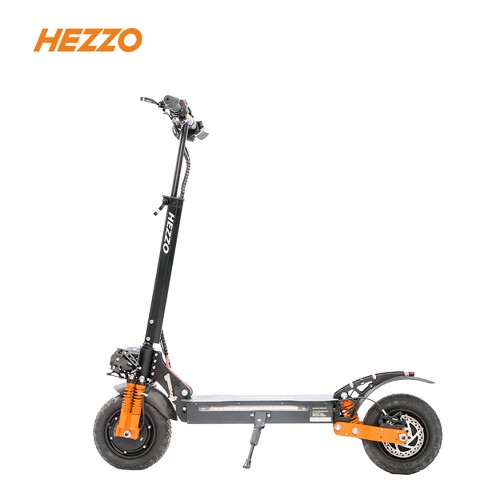 HEZZO TOP SELLING 2400W Dual motor 20Ah Lithium Battery electric scooter 11Inch Off road Tire Disc Brake Electric kick scooters